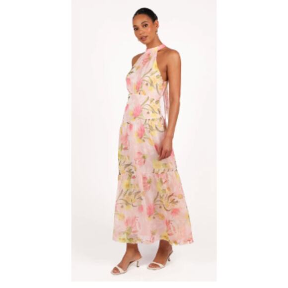 Petal and Pup Acacia Blossom Halter Eden Maxi Dress Size L - Picture 11 of 13